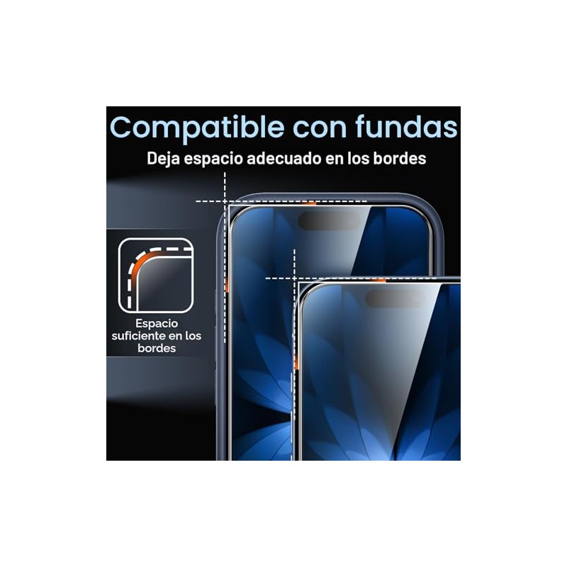 JETech Protector de pantalla para iPhone 17 de 6.3 pulgadas,