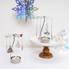 Heliltd 2pcs Christmas Candle Carousel Rotating Candle Holder Spinning Candleholder