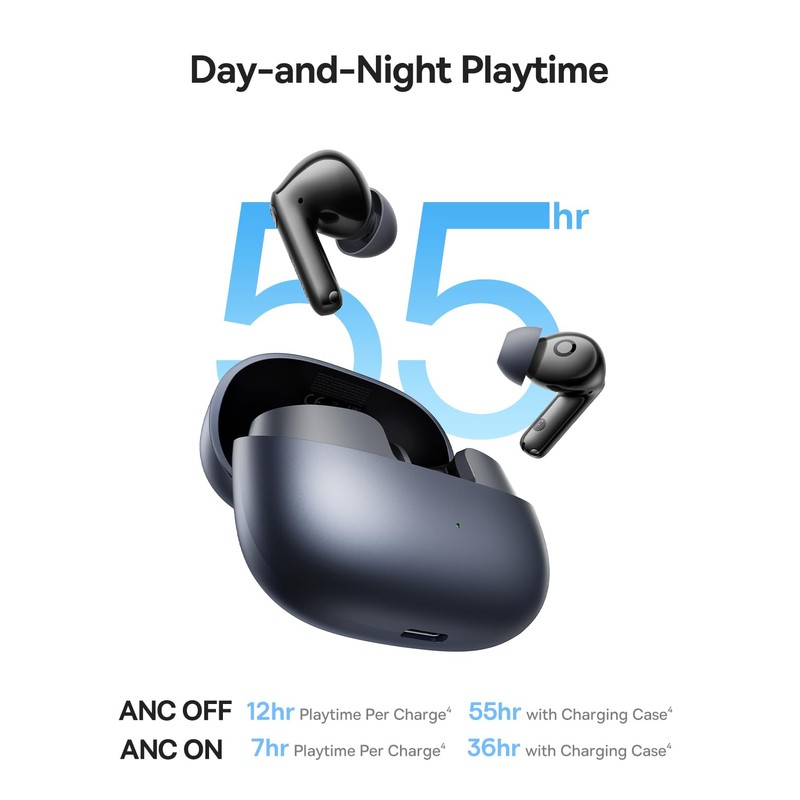Baseus Bass BP1 Pro Noise Cancelling Wireless Earbuds, Real-Time Adaptive