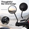 Motorcycle Bar End Mirror for Rear Viewing – Compact Side