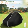 Zenicham Lawn Mower Cover, 600D Waterproof Zero Turn Mower Cover,
