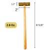 BENCH WIZARD Brass Mallet | Double-Sided 1/2" (1.3 cm) Striking