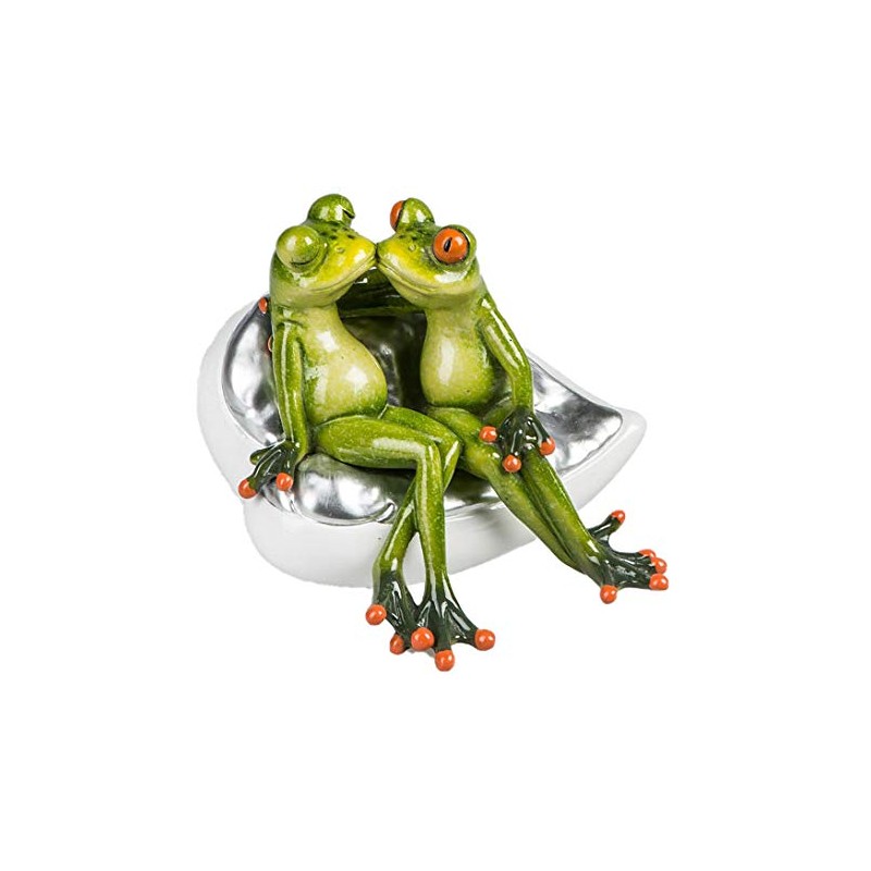 Formano 717689 Decorative Figurine Funny Frog Couple Kissing on a