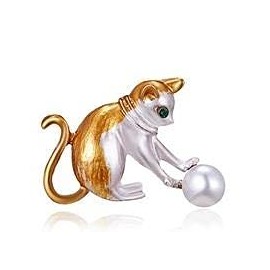 K46 Cat Brooch