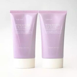 식물나라 1+1 식물나라 뽀얀쌀 보라 톤업 수분 선크림 100ml(SH) 1+1 Plant Nation Porous Rice Purple Tone Up Moisturizing Sun Cream 100ml (SH)