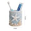 WAIT FLY Resin Starfish Toothbrush Holder, Toothbrush Organizer and Toothpaste