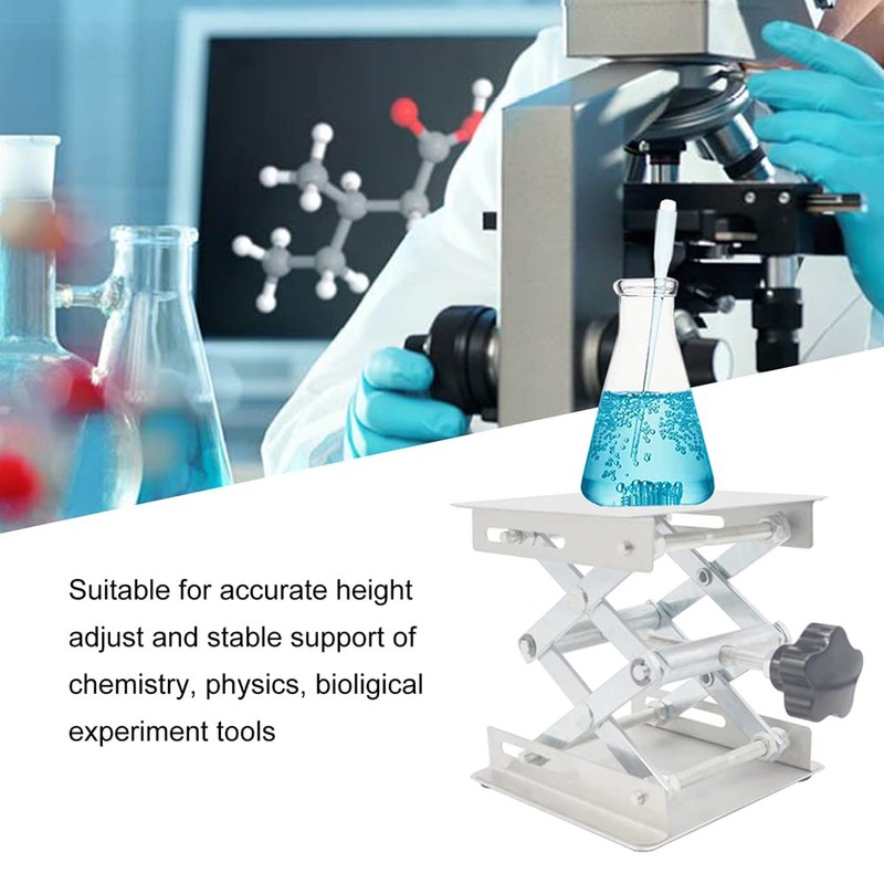 Stainless Steel Lab Jack Stand, Table Lift Laboratory Jack Platform,