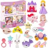 Halobios Erasers Set for Kids, Princess Castle Pencil Eraser Bulk