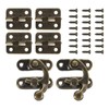 sourcing map 20pcs Bronze Swing Arm Clasp Latch Vintage Style