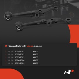 A-Premium 2 x Front Lower Control Arm, with Bushing, Compatible with Lexus IS300 2001 2002 2003 2004 2005