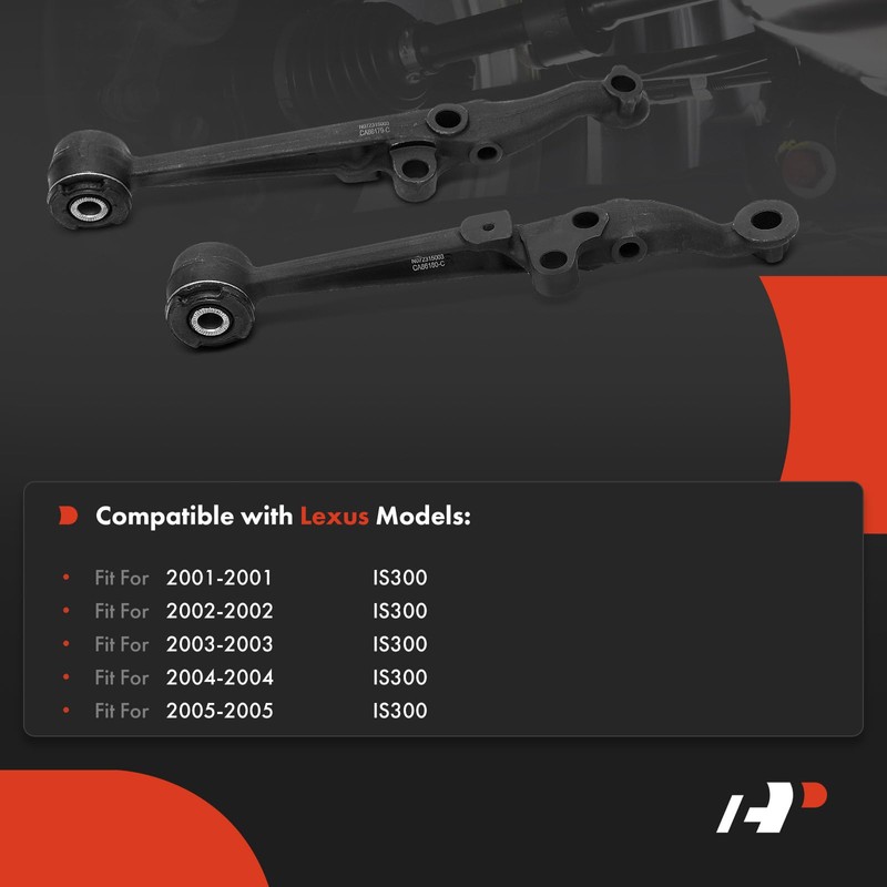 A-Premium 2 x Front Lower Control Arm, with Bushing, Compatible