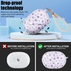 CameCosy Beats Studio Buds Case with Small Purple Flower Pattern,