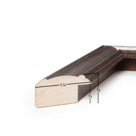 Frame USA 16x20 Picture Frame, Dark Brown, Americana Series, Wall Hanging Frame with High Clarity Plexiglass