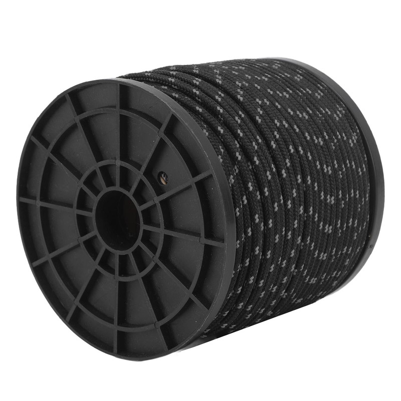 Reflective Camping Rope Texture Weaving 164ft 4mm Polyester Parachute Cord