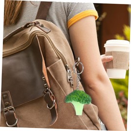 PRETYZOOM Broccoli Keychain Toy Green Broccoli Keyring Fake Broccoli Decoration Handbag Purse Pendant Food Keychains Broccoli Charm Key Chain Key Holder for Purse Car Child Petals