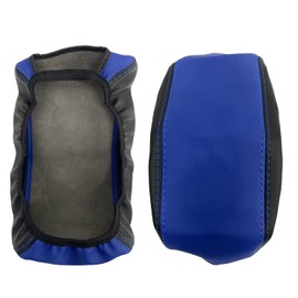 YOFAMO Center Console Cover for Kia Optima 2016 2017 2018 2019 2020 Accessories Armrest Cover Waterproof Anti-Scratch Leather Protector Pad Interior Accessories(Blue + Black)