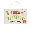 Horror-Shop Trick Or Treaters Welcome Sign 20x30cm
