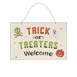 Horror-Shop Trick Or Treaters Welcome Sign 20x30cm