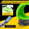 BOLEi Bicycle Lock with Combination Code 12 mm/120 cm, Anti-Theft