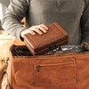 Travel Case for 8 Cigars, brown, Travel