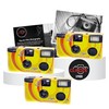 Disposable Camera Bundle with Novocolor APM401004 Single-Use Film Cameras with