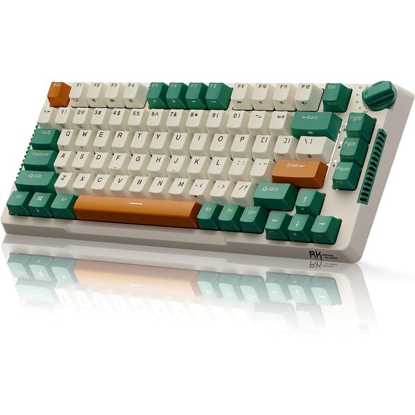 RK ROYAL KLUDGE H81 Wireless Mechanical Keyboard, 75% Knob Control