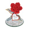 Glass Baron Red Rose Forever and Always Figurine