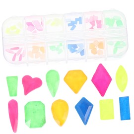 Baluue Flatback Nail Charms Set Compartment Rhinestone Decorative Gems for Nail Art for Creative Designs and Crafts