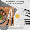 WELLSTAR Steak Knives Set of 8 with Wood Block, 4.75