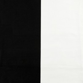 PRCT-HS06-CC20PR Horizontal Stripe Cotton Cushion Cover-Pair, 18 x 18, Onyx Black and Off/White, 2 Piece