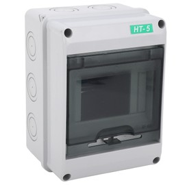 HT-5 Waterproof Distribution Box, Small 5-way Outdoor Waterproof Distribution Box, IP65 Circuit Breaker, MCB Power Plastic Junction Box