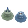 FlapjackKids Baby Boys Bucket Sun Hat, Dino Surfer/Dino, 4T US