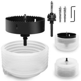 5-3/4" | 145mm Hole Saw for Recessed Lights,5-3/4" Bi-Metal Hole Cutter with Dust Bowl Include Hex Shank & SDS Plus for LED Recessed Ceiling Lighting and Wood Metal Drywall Can Lights