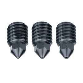 3pcs X1 Hardened Steel Nozzles 0.2mm 0.4mm 0.6mm High Temperature Only Compatible with Upgraded BB X1 Carbon X1-Carbon Combo P1P 3D Printer Extruder Hotend (1x0.2 +1x0.4+ 1x0.6)