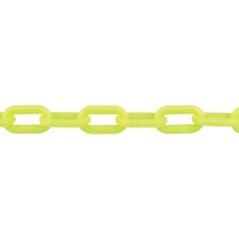 トラスコ中山(TRUSCO) プラチェーン 蛍光イエロー 8mm×6m 短尺タイプのプラスチックチェーン 別売のチェーンジョイントを用いることで延長も可能 TPCB8-6LY