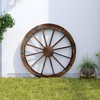 Shine Company 4952BT, 2 Pack, 32" Decorative Wagon Wheel Trellis,