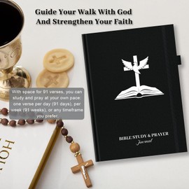 SIMSIMY Bible Study Journal & Prayer Journal, Bible Reading Tracker, Verse Mapping Journal, Guided Christian Devotional Planner, Church Notes Notebook, Religious Gifts for Women Men
