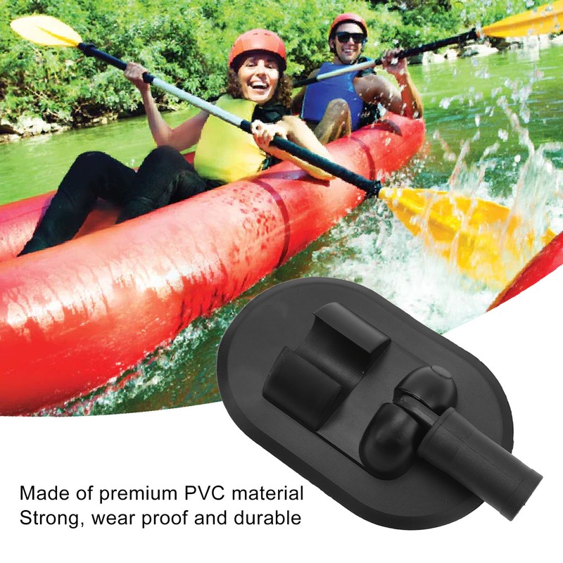 2PCS Inflatable Boat Tent Base PVC 180 Degree Rotation Kayak