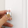 Probrico 10 Pack Clear Acrylic Cabinet Handles Single Hole Door