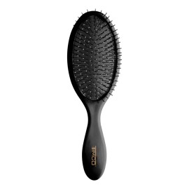 Cepillo de Cabello Desenredante Ovalado Acolchado Negro Ultra Thin Timco CWET01N