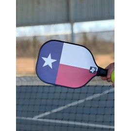 Texas Flag Pickleball Paddle-Limited Edition- Ranch Road Pickleball 247 Graphite face Polymer Honeycomb core, Ergonomic comfort Grip for power, spin and control