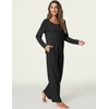GYS Women's Pajamas Set - Viscose Made from Bamboo, Long