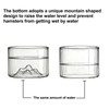 Acsist 2 Pcs Hamster Feeding & Water Bowls, Glass Hamster