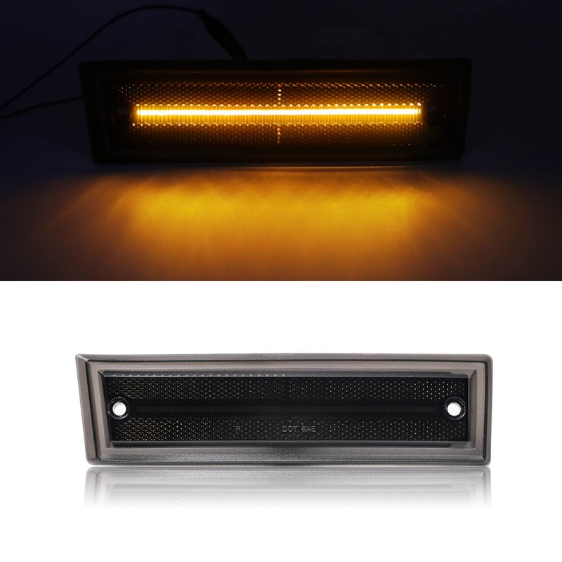 Mynoway Front LED Side Marker Lamp Replacement for C/K C1500