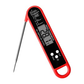 ARPURFILE Digital Instant Read Meat Thermometer for Cooking BBQ Grill Waterproof Kitchen Food LCD Thermometer with Oil Fry Candy Water Folding AR02