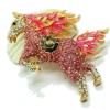 Unbranded Lovely Leaping STALLION Galloping HORSE Rhinestone Necklace Pendant Brooch