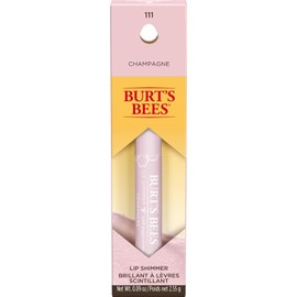 Burt's Bees - Brillo labial hidratante 100% natural, color champán, 1 tubo