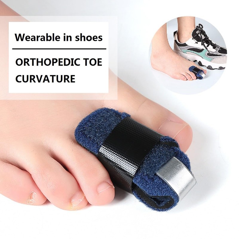 Toe Straightener, Toe Straightening, Toe Splint 1 Pair Toe Straightener