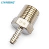 LTWFITTING No Lead Brass Barbed Fitting Coupler/Connector 1/8" Hose Barb