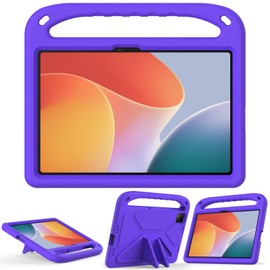 EabHulie Case for Infinix Xpad 11" 2024 Lightweight EVA Shockproof Handle Stand Cover, Kids Friendly Protective Case Purple
